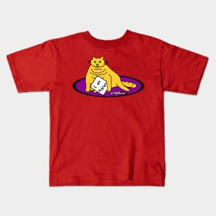 Cat has a Karen meme sign for you Kids T-Shirt